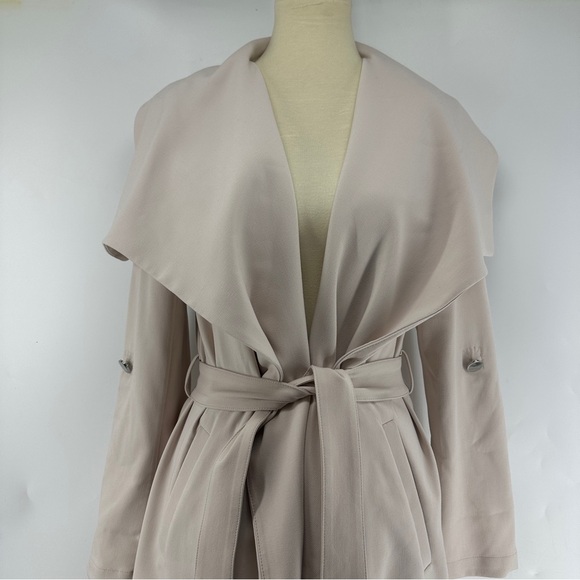 Soia & Kyo Ornella Lightweight Wrap Coat Belted Roll Tab Sleeve Size XS - Picture 8 of 16
